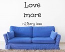 Quotes - Love More Worry Less Motivational Quote Wall Stickers Vinyl Lettering